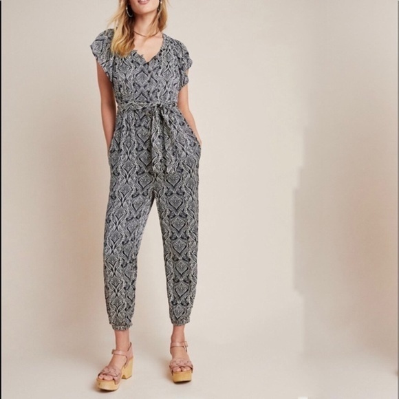 Anthropologie Pants - Anthropologie Zadie Printed Jumpsuit Size 10